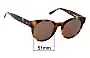 Sunglass Fix Verres de Remplacement pour Bailey Nelson  Carole - 51mm Wide 