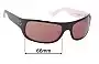 Sunglass Fix Ersatzgläser für Blinde The Essential - 66mm Wide 