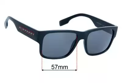 Burberry B 4358 Replacement Lenses 57mm wide 