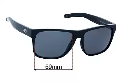 Costa Del Mar Spearo XL Replacement Lenses 59mm wide 