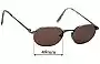 Sunglass Fix Lentes de Repuesto para Dakota Smith Antique - 49mm Wide 