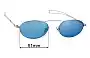 Sunglass Fix Verres de Remplacement pour Edel Optics JB 11 - 51mm Wide 