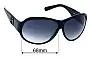 Sunglass Fix Replacement Lenses for Fendi FS 472M - 68mm Wide 