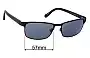 Sunglass Fix Ersatzgläser für Fossil Mil58 - 57mm Wide 