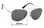 Sunglass Fix Replacement Lenses for Horien N-6259 - 60mm Wide 