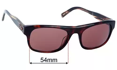 John Varvatos V784 Replacement Lenses 54mm wide 