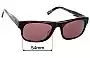 Sunglass Fix Replacement Lenses for John Varvatos V784 - 54mm Wide 