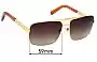 Sunglass Fix Ersatzgläser für Louis Vuitton  Z0259U - 59mm Wide 