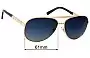 Sunglass Fix Replacement Lenses for Louis Vuitton  Z0339U - 61mm Wide 