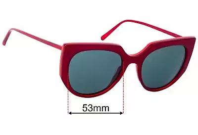 Marni ME626S Verres de Remplacement 53mm wide 