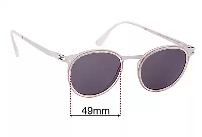 Mykita DD2.3 Replacement Lenses 49mm wide 