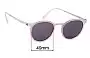 Sunglass Fix Replacement Lenses for Mykita DD2.3 - 49mm Wide 