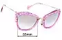 Sunglass Fix Replacement Lenses for Miu Miu SMU10N - 55mm Wide 