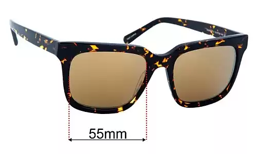 Oscar Wylee Edgar Replacement Lenses 55mm wide 