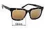 Sunglass Fix Replacement Lenses for Oscar Wylee Edgar - 55mm Wide 