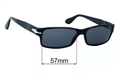 Persol 2747-S Replacement Lenses 57mm wide 