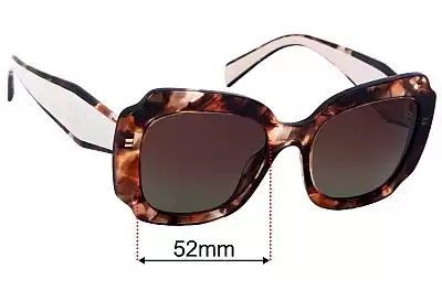 Prada SPR16Y Ersatzgläser 52mm wide 
