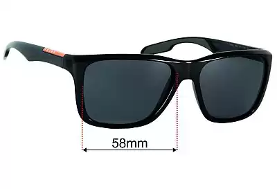 Prada SPS04O Replacement Lenses 58mm wide 