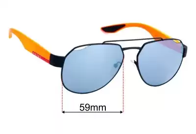 Prada SPS57U Replacement Lenses 59mm wide 