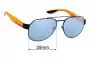 Sunglass Fix Replacement Lenses for Prada SPS57U - 59mm Wide 