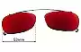 Sunglass Fix Replacement Lenses for Ray-Ban RB5228-C Clip On - 53mm Wide 