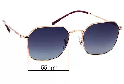 Ray-Ban RB3694 Jim Replacement Lenses 55mm wide 