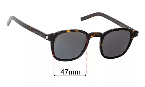 Saint Laurent SL 549 SLIM Replacement Lenses Saint Laurent SL 549 SLIM Replacement Sunglass Lenses