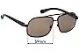 Sunglass Fix Replacement Lenses for Zeiss Tumi Esplanade - 59mm Wide 