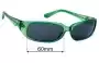 Sunglass Fix Replacement Lenses for Black Flys Mach-2 - 60mm Wide 