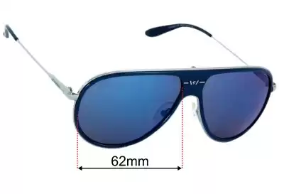 Carrera 87/S Ersatzgläser 62mm wide 