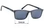 Sunglass Fix Replacement Lenses for Marc Sebastian UC043 - 54mm Wide 