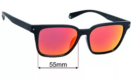 Polaroid PLD 6044/F/S Replacement Lenses 55mm wide 