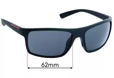 Prada SPS02Q & PS02QS Ersatzgläser 62mm wide 