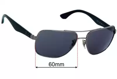 Ray-Ban RB3483 Ersatzgläser 60mm wide 