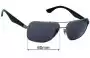 Sunglass Fix Ersatzgläser für Ray-Ban RB3483 - 60mm Wide 