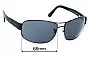 Sunglass Fix Ersatzgläser für Ray-Ban RB3503L - 66mm Wide 