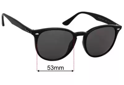 Ray-Ban RB4259 Ersatzgläser 53mm wide 