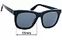 Sunglass Fix Replacement Lenses for Saint Laurent  SL M24/K - 55mm Wide 