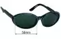 Sunglass Fix Lentes de Repuesto para Vuarnet REF074 - 58mm Wide 