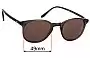 Sunglass Fix Lentes de Repuesto para Bailey Nelson  Palmer - 49mm Wide 