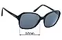 Sunglass Fix Replacement Lenses for Collette Dinnigan Sun Rx 08 - 57mm Wide 