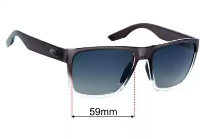 Costa Del Mar Paunch XL Replacement Lenses 59mm wide 