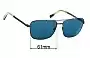 Sunglass Fix Lentes de Repuesto para Ermenegildo Zegna EZ 0031 - 61mm Wide 