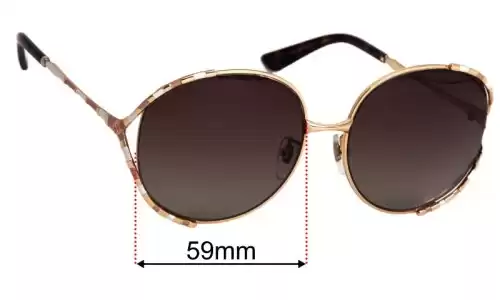 Gucci GG0595S Replacement Lenses 59mm wide 
