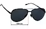 Sunglass Fix Lentes de Repuesto para Hugo Boss 0782/S - 60mm Wide 
