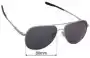 Sunglass Fix Verres de Remplacement pour Oakley Elmont L OO4119 - 60mm Wide 
