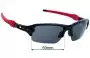 Sunglass Fix Lentes de Repuesto para Oakley Flak XS OY8015 - 59mm Wide 
