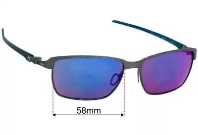 Oakley Tinfoil Carbon OO6018 Replacement Lenses 58mm wide 
