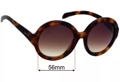 Prada SPR06R Ersatzgläser 56mm wide 