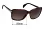 Sunglass Fix Replacement Lenses for Prada SPR14P - 59mm Wide 